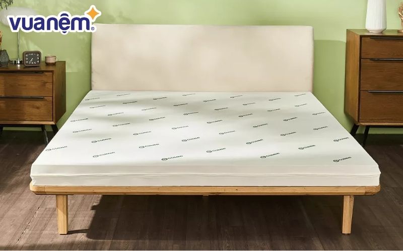 Màu trắng tinh khiết hợp mệnh Kim của nệm cao su đa tầng Gummi Lite