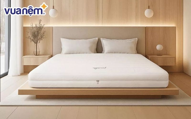 Nệm cao su thiên nhiên Gummi Legend màu trắng tinh khiết