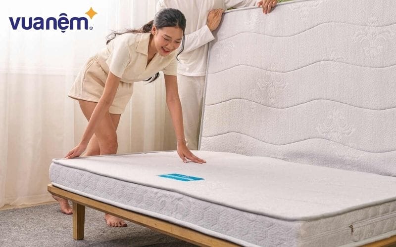 Nệm bông ép cao cấp Wonjun Pure Premium gấp 2 