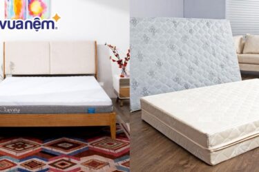 nệm cao su hybrid và nệm foam