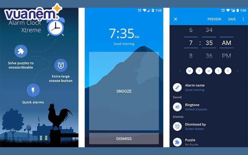 Ứng dụng Alarm Clock Xtreme