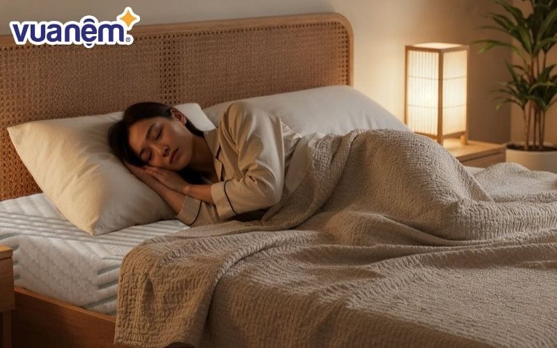 Nệm giúp duy trì tư thế ngủ tốt