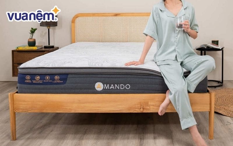 Thương hiệu nệm Amando mang đến giấc ngủ êm ái, khỏe mạnh cho người dùng