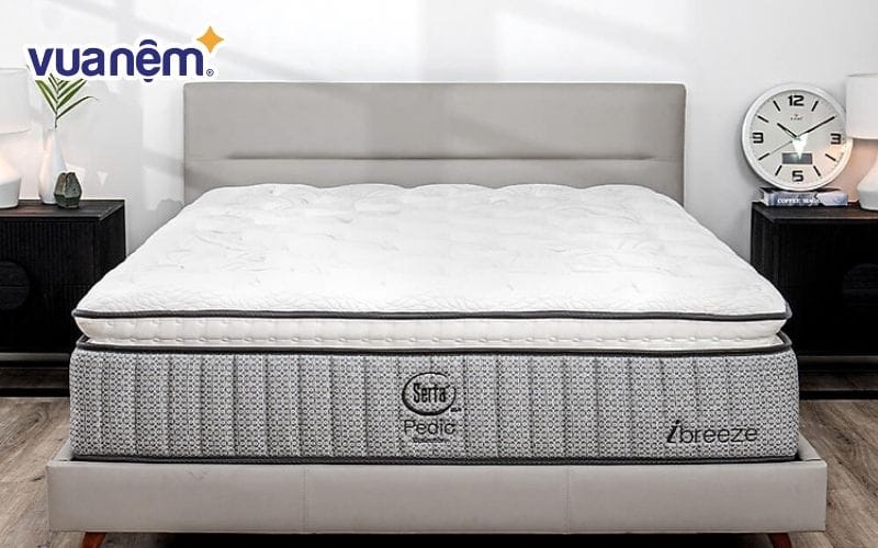 Nệm Serta Pedic iBreeze thiết kế hoàn hảo để nâng niu giấc ngủ mỗi đêm