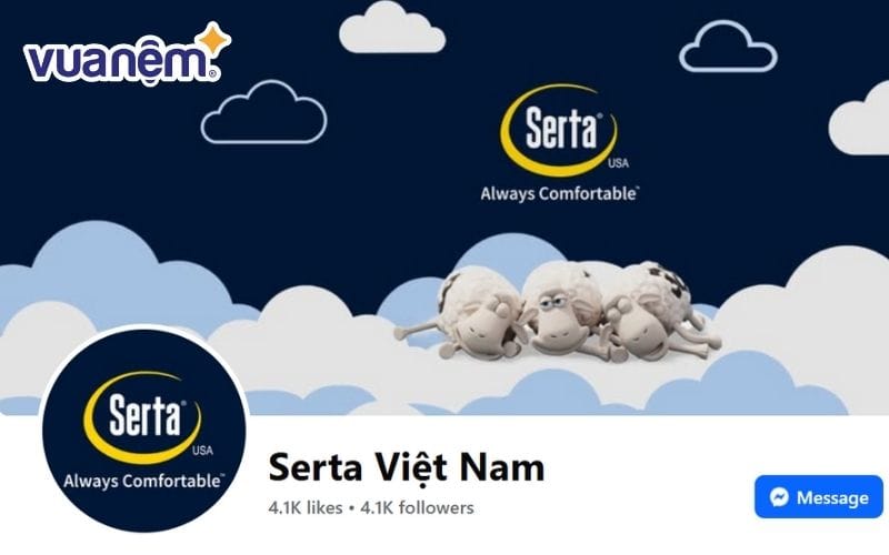 Theo dõi fanpage và website của Serta Việt Nam để cập nhật ưu đãi