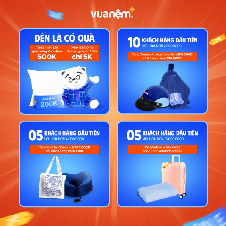 100 phần quà hấp dẫn tặng khách hàng trong dịp khai trương