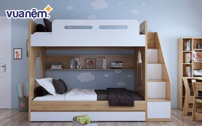 Kích thước giường tầng cho trẻ em thay đổi theo từng độ tuổi