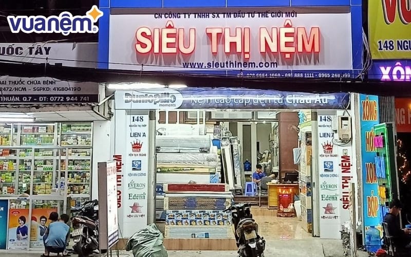 Mua nệm bông ép ở cửa hàng Siêu Thị Nệm