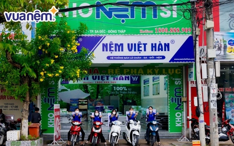 Nệm Việt Hàn cũng là cửa hàng nệm bông ép uy tín