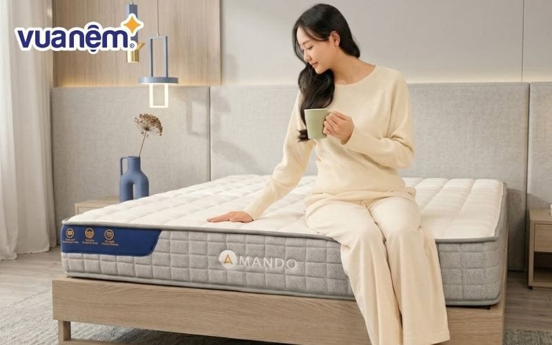 Nệm lò xo thường có độ dày 21cm - 38cm