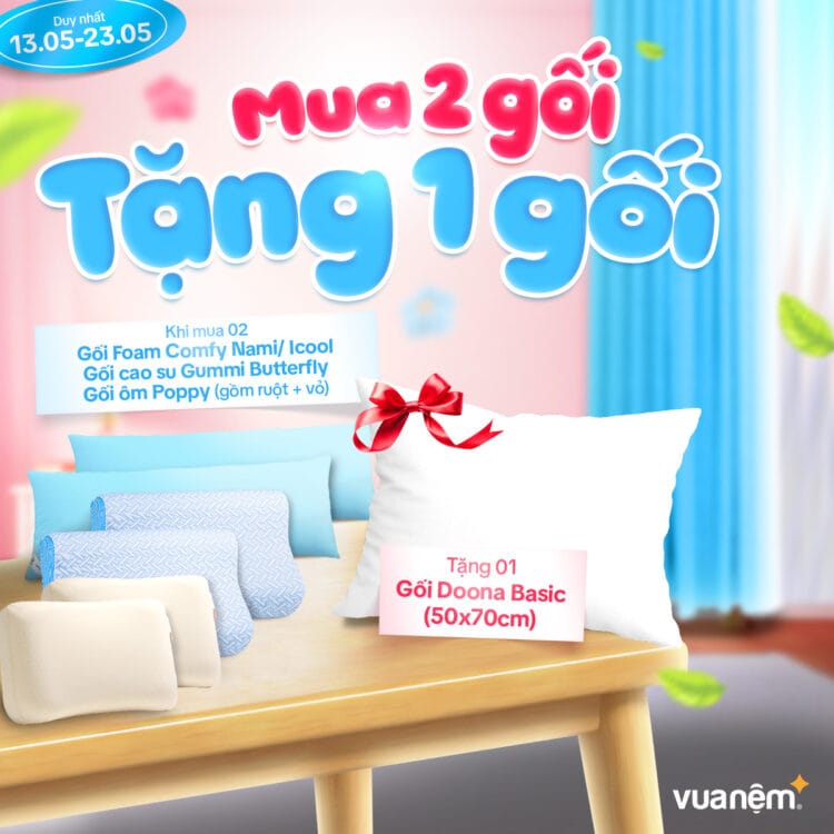 Sale ngày Gia đình - Combo gối gia đình - Mua 2 được 3