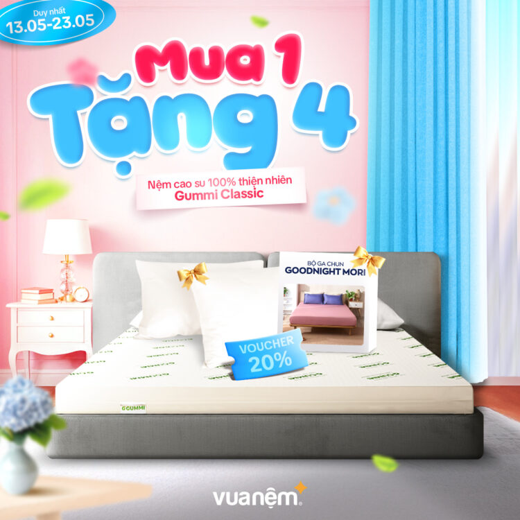 Sale ngày Gia đình - Rinh nệm êm, quà chất