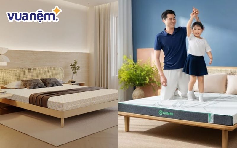 Nệm Gummi và Kim Cương đều không hề kém cạnh về độ bền