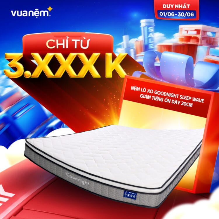 Nệm lò xo Goodnight Sleep Wave