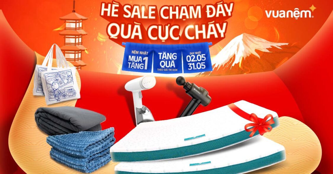 Vua Nệm tháng 5 sale