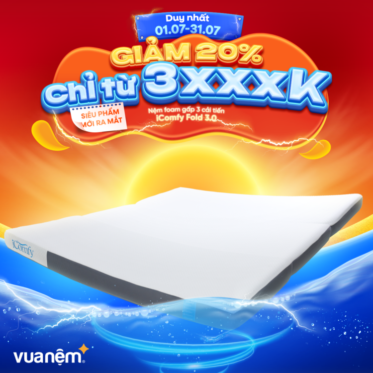 Nệm foam iComfy Fold 3.0