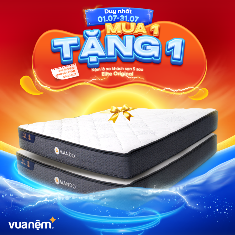 Nệm lò xo khách sạn 5 sao Amando Elite Original