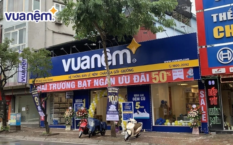 Cửa hàng chăn ga gối nệm Vua Nệm tại huyện Gia Lâm