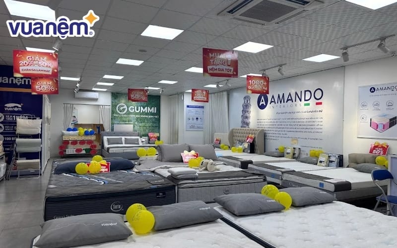 Không gian cửa hàng Vua Nệm Quận 3 TPHCM
