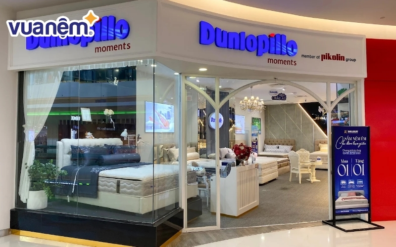 Dunlopillo mang đến không gian trưng bày đẳng cấp