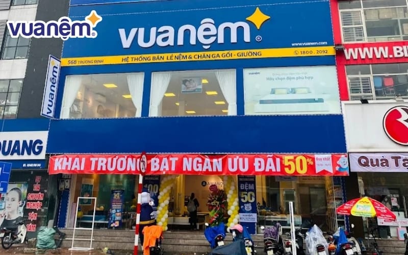 Cửa hàng Vua Nệm tại quận Hoàng Mai