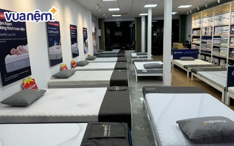 Vua Nệm tại Bình Định trưng bày đa dạng sản phẩm