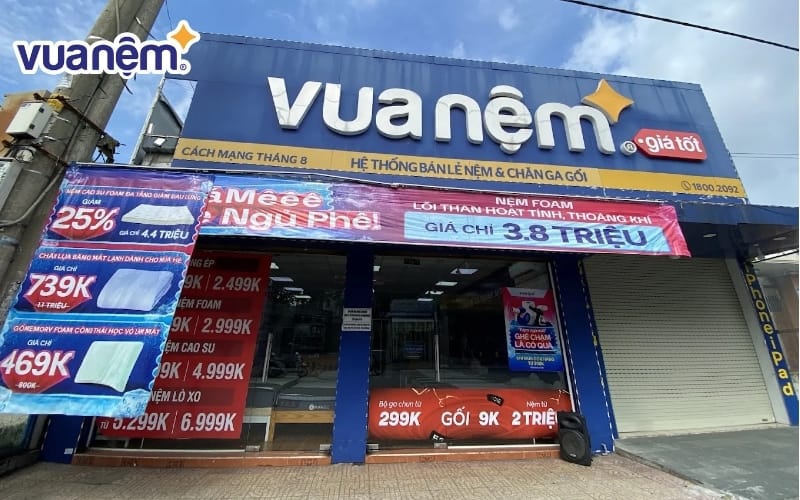 Cửa hàng Vua Nệm tại Bình Dương