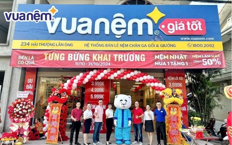 Vua Nệm có địa chỉ tại Hải Thượng Lãn Ông, TP Hà Tĩnh