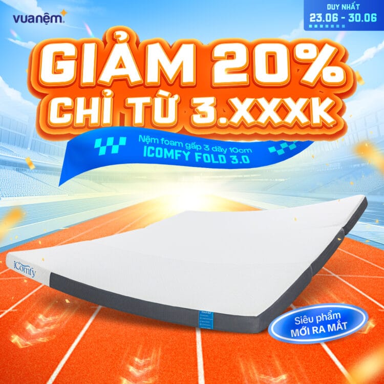 Nệm foam iComfy Fold 3.0 