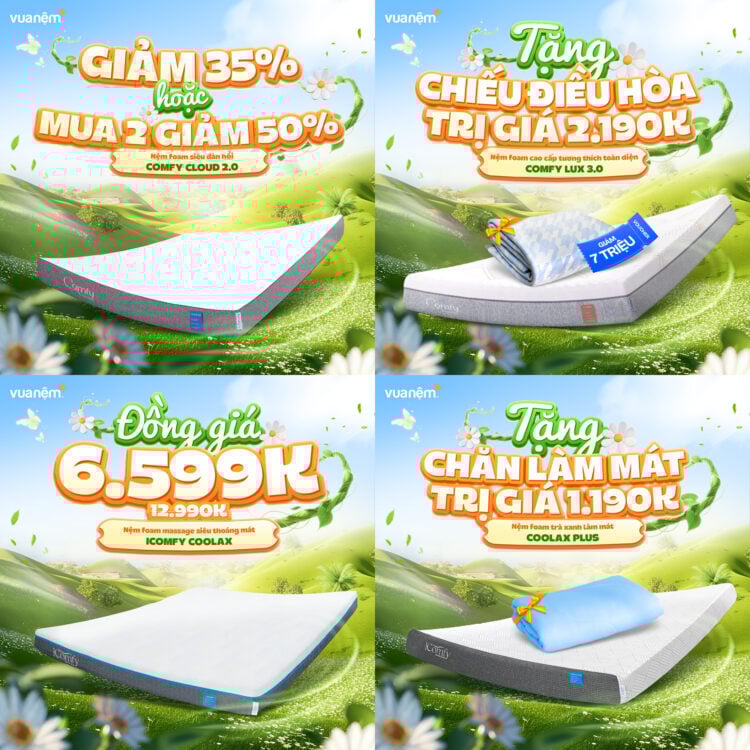 Nệm foam - Ưu đãi mạnh tay