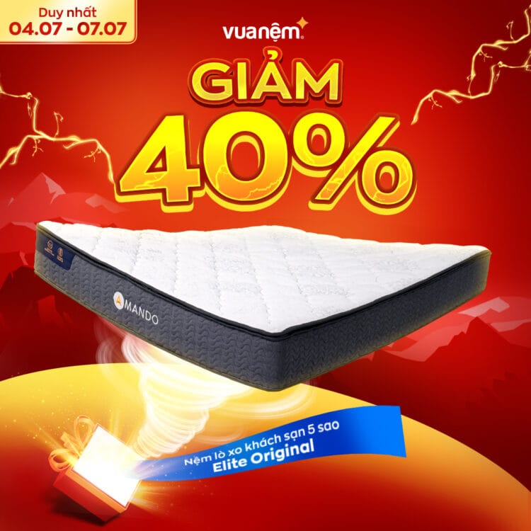 Nệm lò xo Amando Elite Original SALE 40%