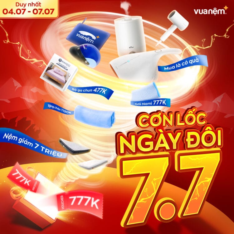 Chương trình sale tháng 7 tại Vua Nệm