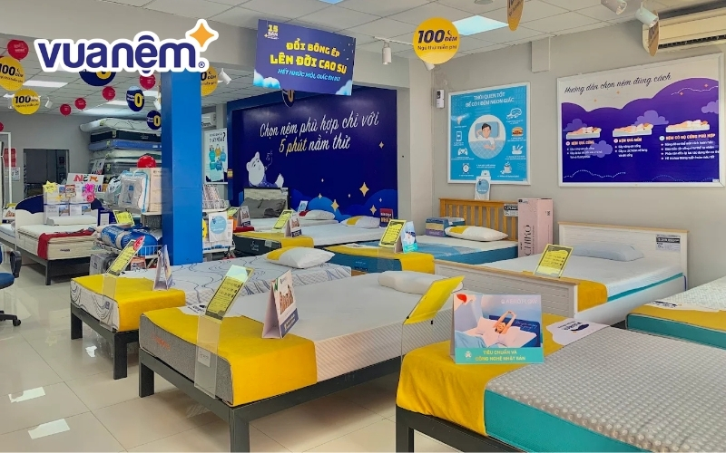 Mua đệm Kim Cương chất lượng tại cửa hàng Vua Nệm