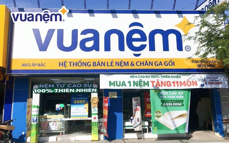 Mua đệm chính hãng tại cửa hàng Vua Nệm