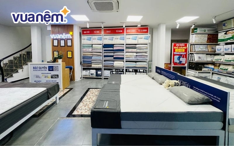 Mua đệm Kim Cương chính hãng tại cửa hàng Vua Nệm