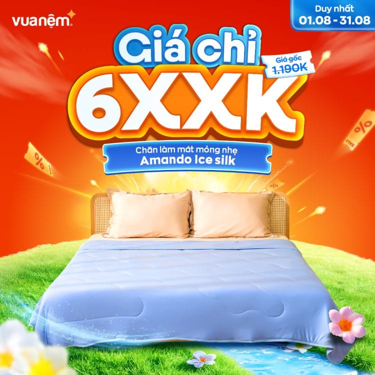 Mua chăn Amando Ice Silk với giá chỉ 6xx