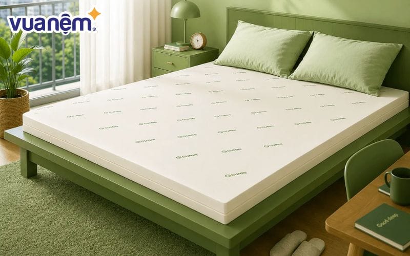 Nệm cao su thiên nhiên Gummi Lite dày 10cm
