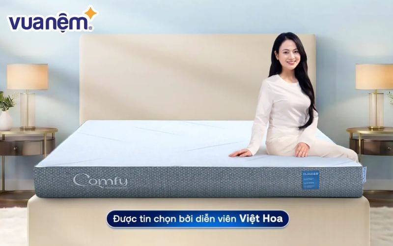 Nệm foam Comfy Cloud 2.0 siêu đàn hồi