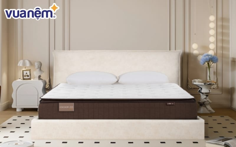 Nệm lò xo túi Cocoon 2.0 Luxe sở hữu vẻ ngoài hiện đại