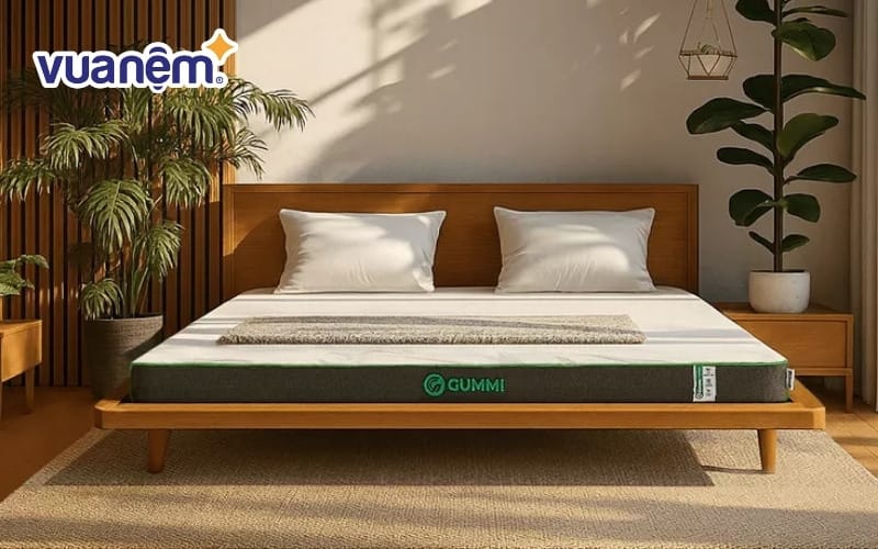 Gummi Premium Detox cũng là loại nệm cao su mỏng được nhiều người đánh giá cao