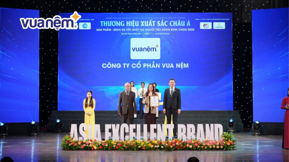 Vua Nệm vinh dự nhận giải thưởng "Sản phẩm - Dịch vụ tốt nhất do người tiêu dùng bình chọn 2025"