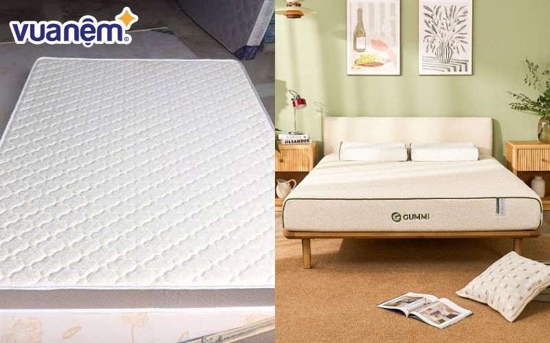 So sánh nệm cao su tổng hợp với nệm cao su thiên nhiên
