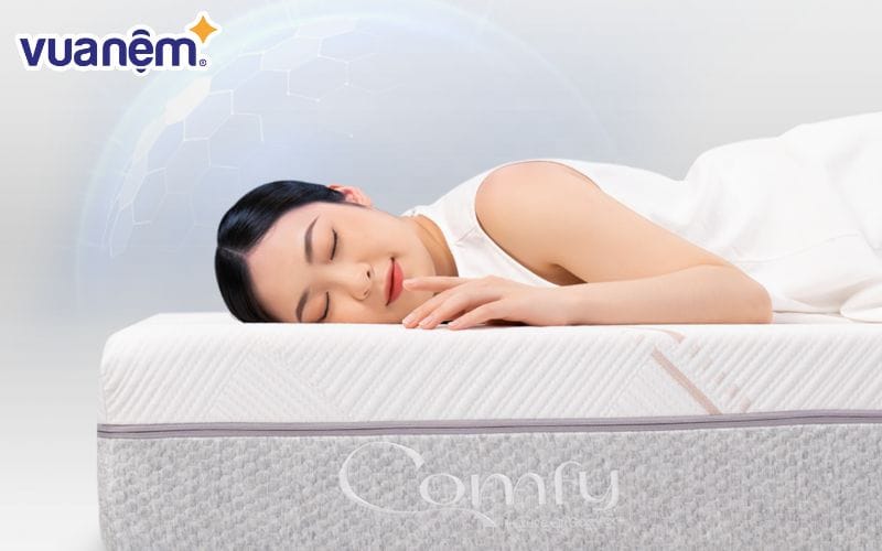 Nệm foam kháng khuẩn nâng đỡ 5 vùng Comfy Lux 1.0