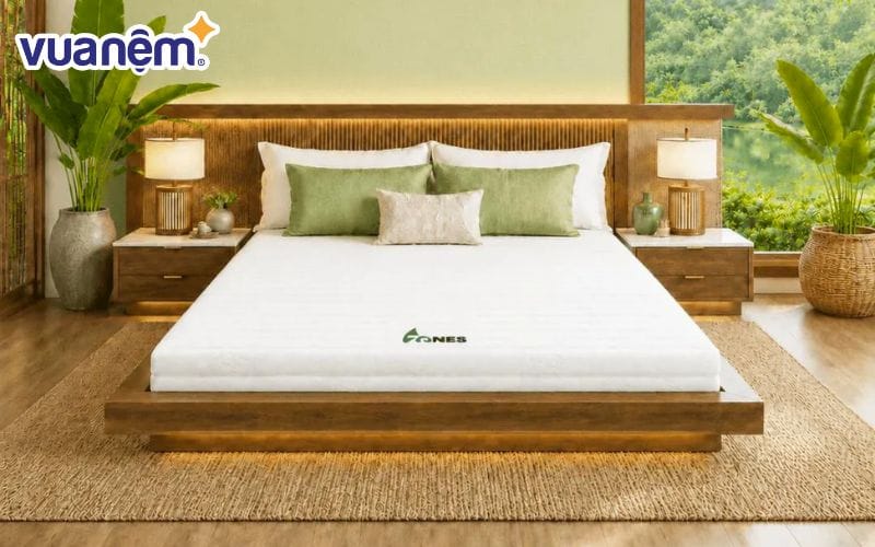 Nệm cao su thiên nhiên nhập khẩu thoáng khí kép Gummi 7 zones