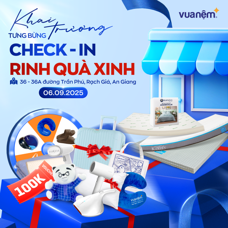 Khai trương tưng bừng - Check-in rinh quà xinh
