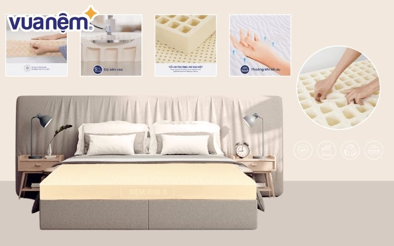 Nệm Kim Á được sản xuất theo quy trình công nghệ hiện đại