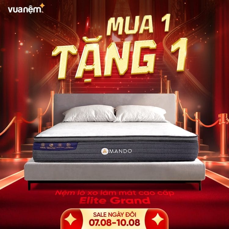 Nệm lò xo làm mát cao cấp Elite Grand