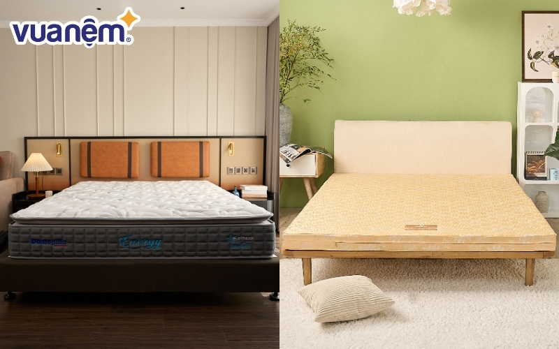 Dunlopillo thuộc phân khúc cao cấp, trong khi Wonjun "bình dân" hơn