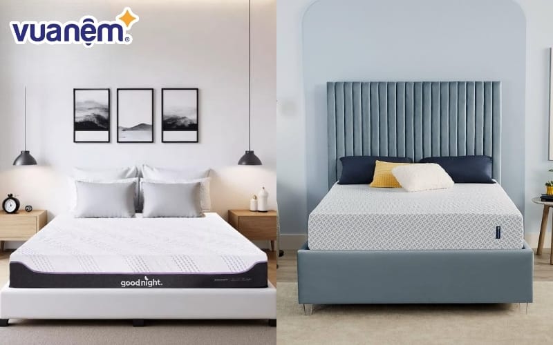 Cả Goodnight với Serta đều mang lại cảm giác êm ái khi nằm