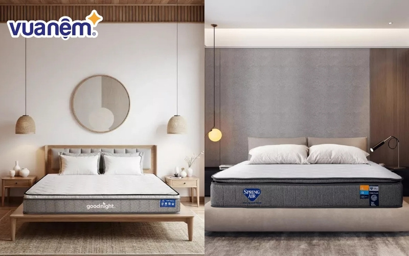 Nên nằm nệm lò xo Goodnight hay nệm lò xò Spring Air